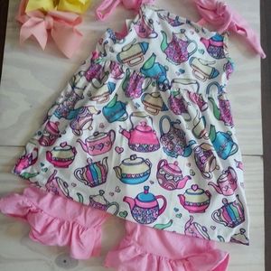 Little girls two piece short set